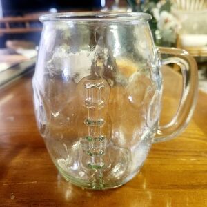 *SUPERBOWL READY* XL Beer Clear Glass Mug with Handle, Perfect Condition